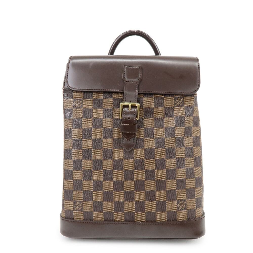 Louis Vuitton Damier Ebene Soho Backpack Brown